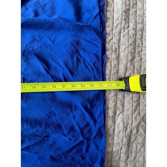 Poetry Blue Linen & Silk Dress US 8 UK 12 Beachy Lagom Beachy Boho Vacation - Picture 6 of 9